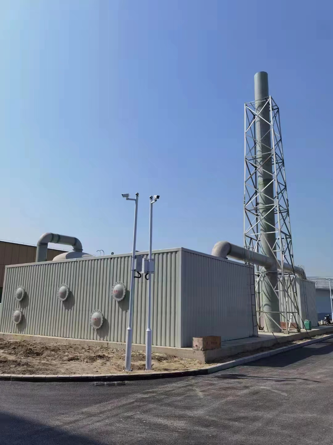 省內(nèi)某市市政污水處理廠生物除臭設備